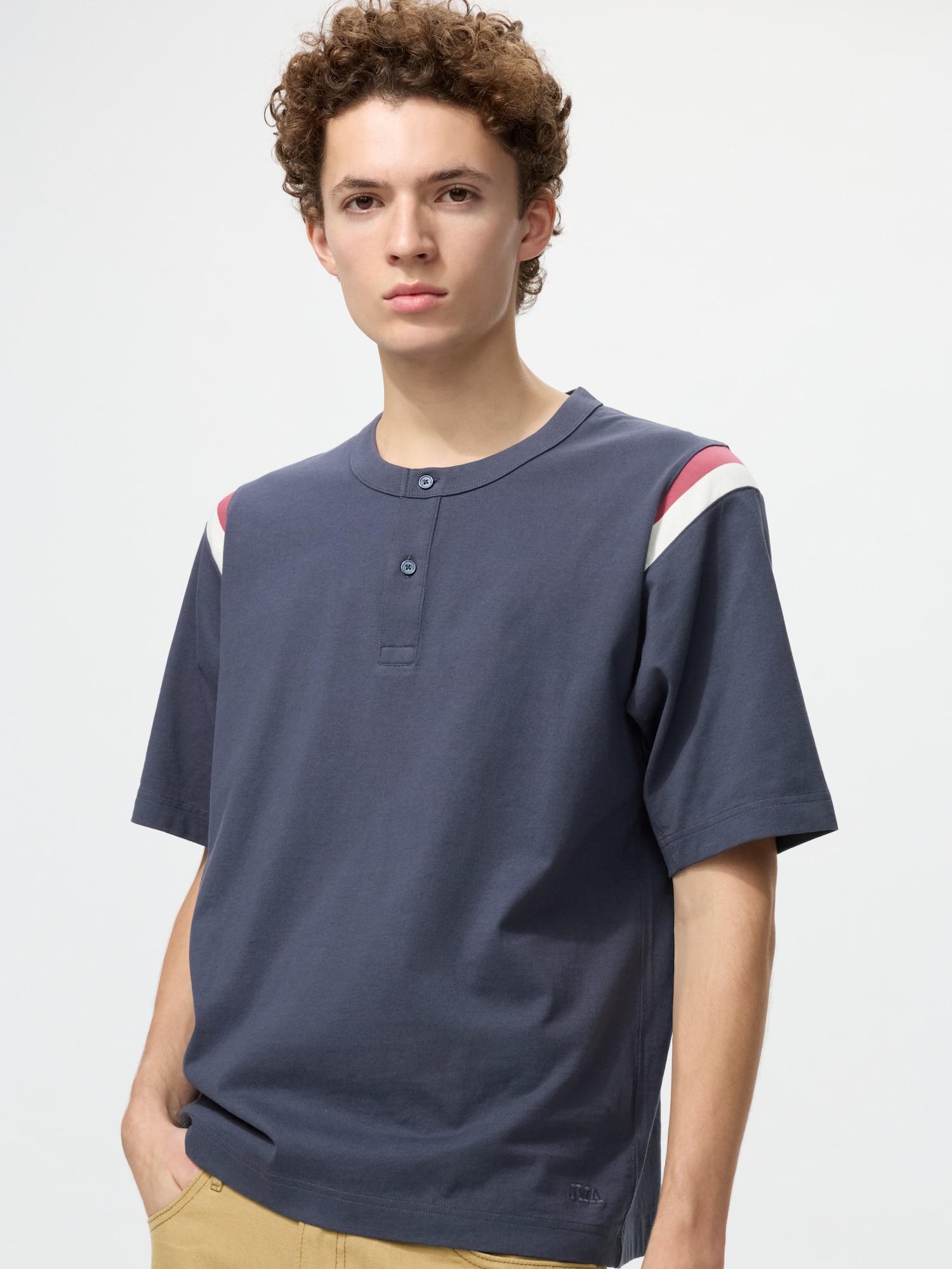 Henley Neck T-Shirt by UNIQLO