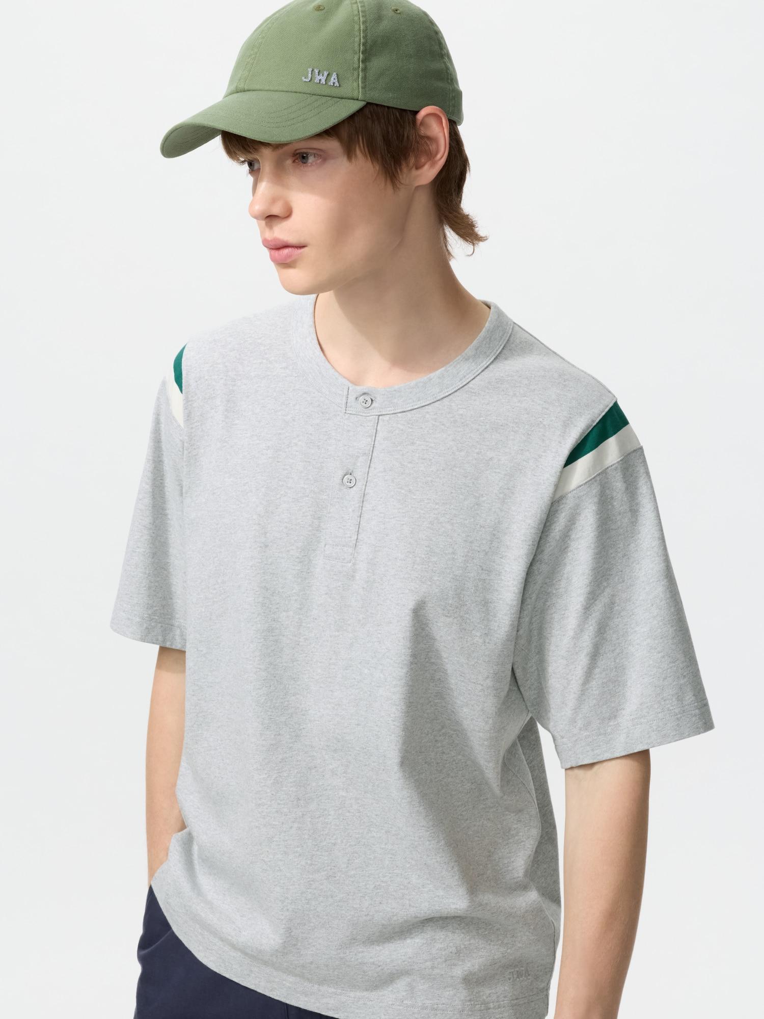 Henley Neck T-Shirt by UNIQLO