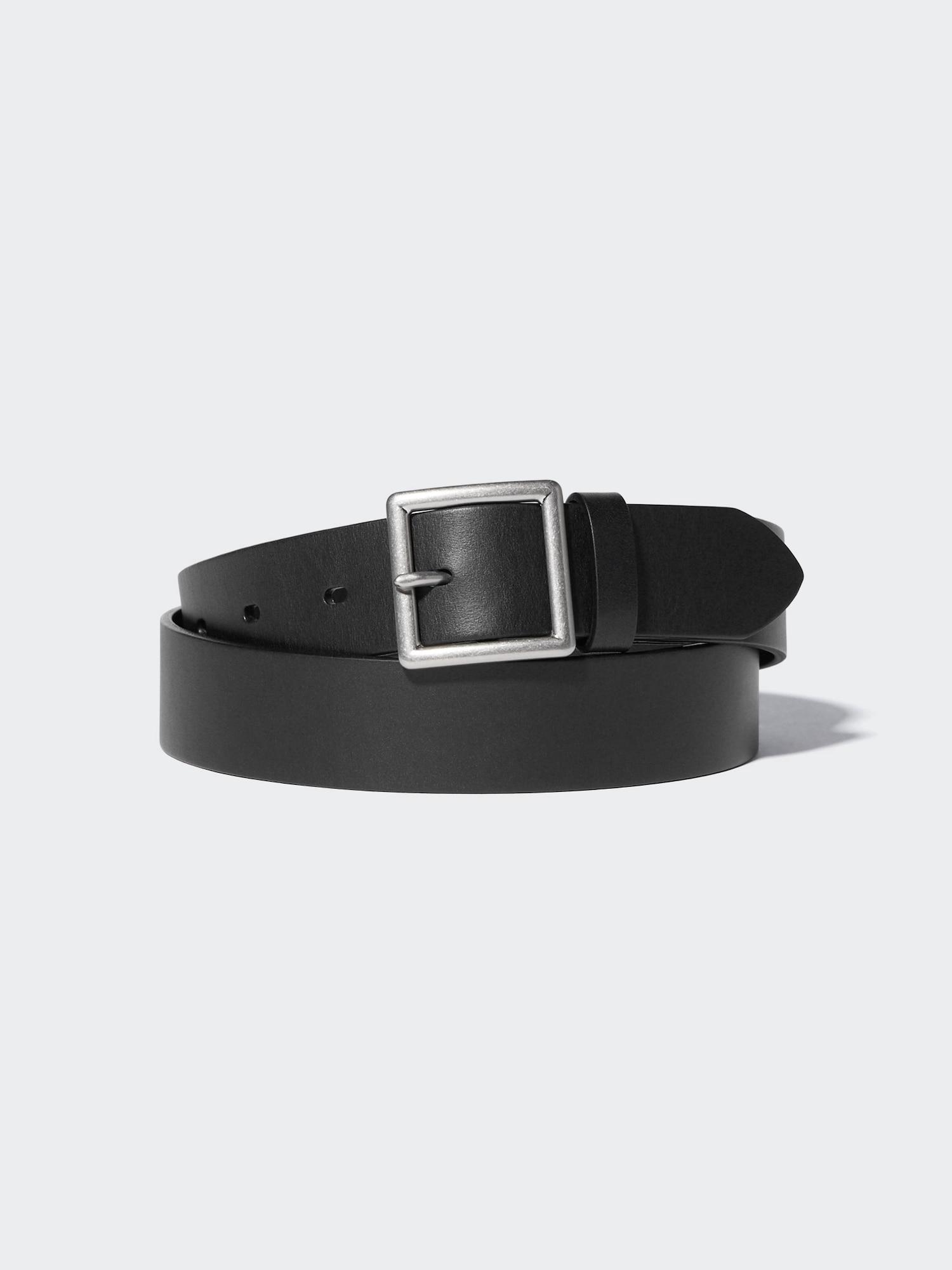 Italian Leather Garrison Belt by UNIQLO