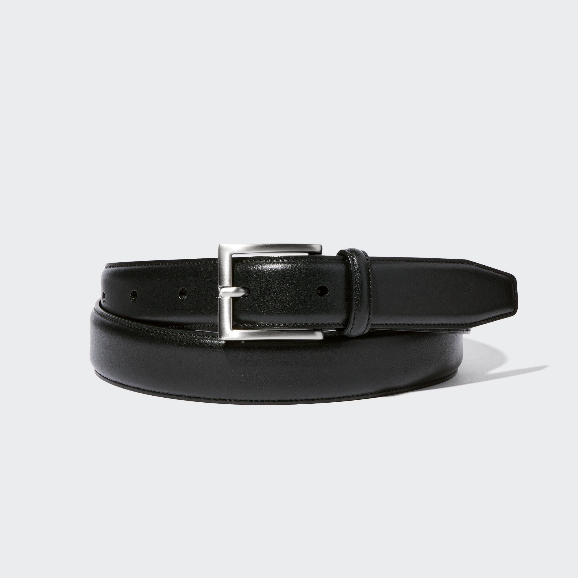 Italian Leather Stitched Belt by UNIQLO