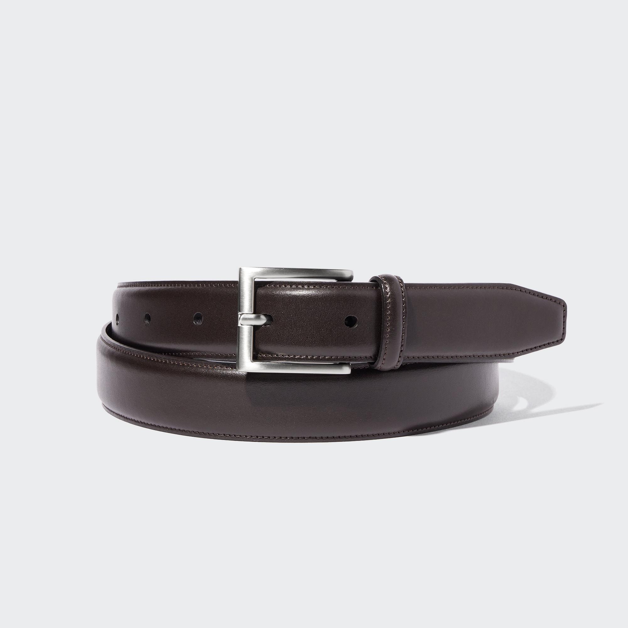 Italian Leather Stitched Belt by UNIQLO