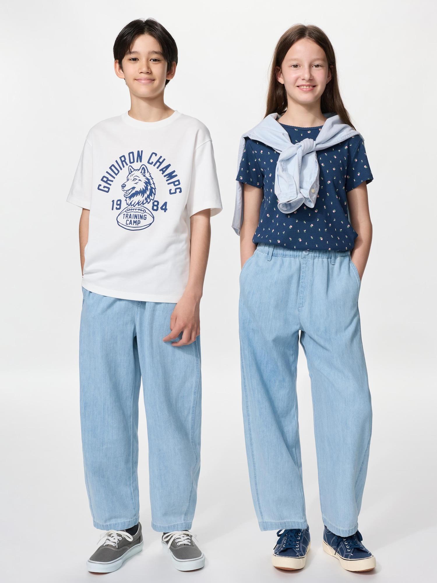 Light Denim Barrel Pants | Indigo by UNIQLO
