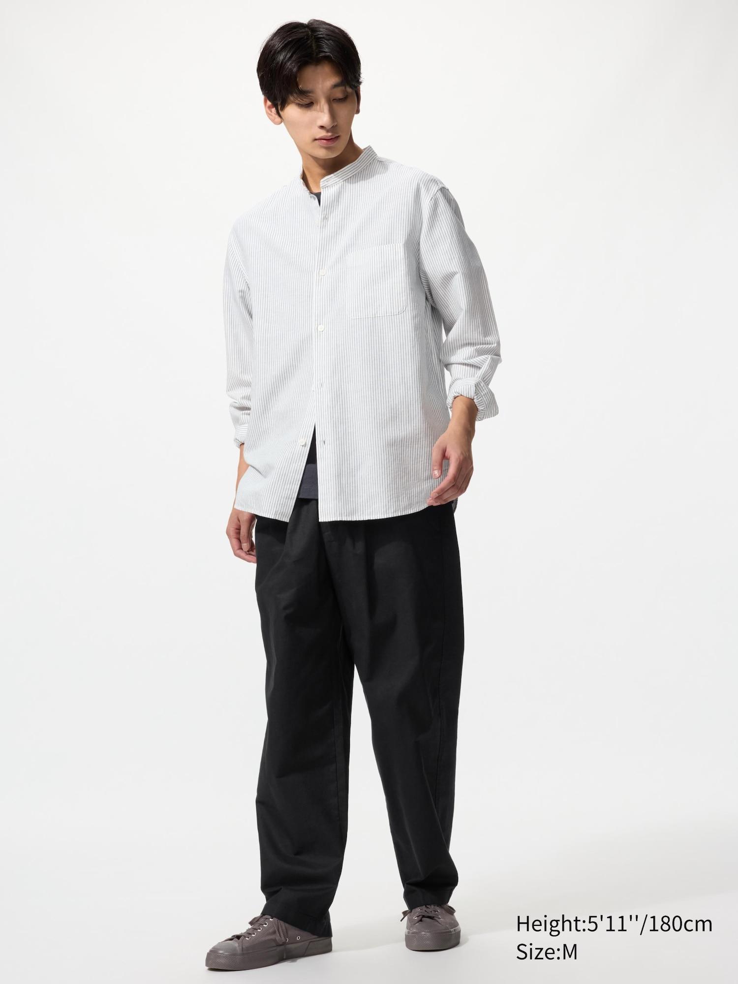 Linen Blend Easy Ankle Pants by UNIQLO
