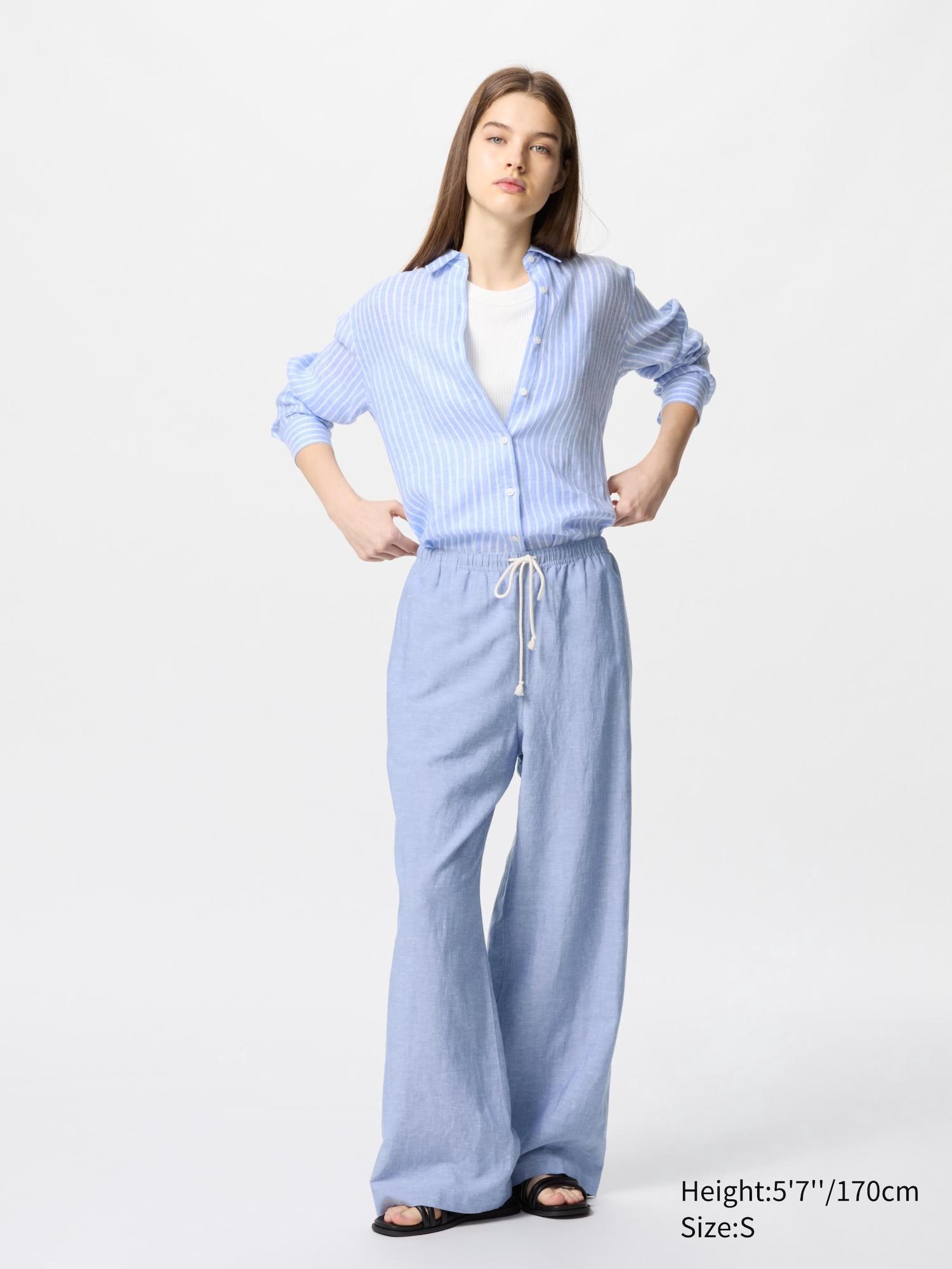 Linen Blend Easy Pants by UNIQLO
