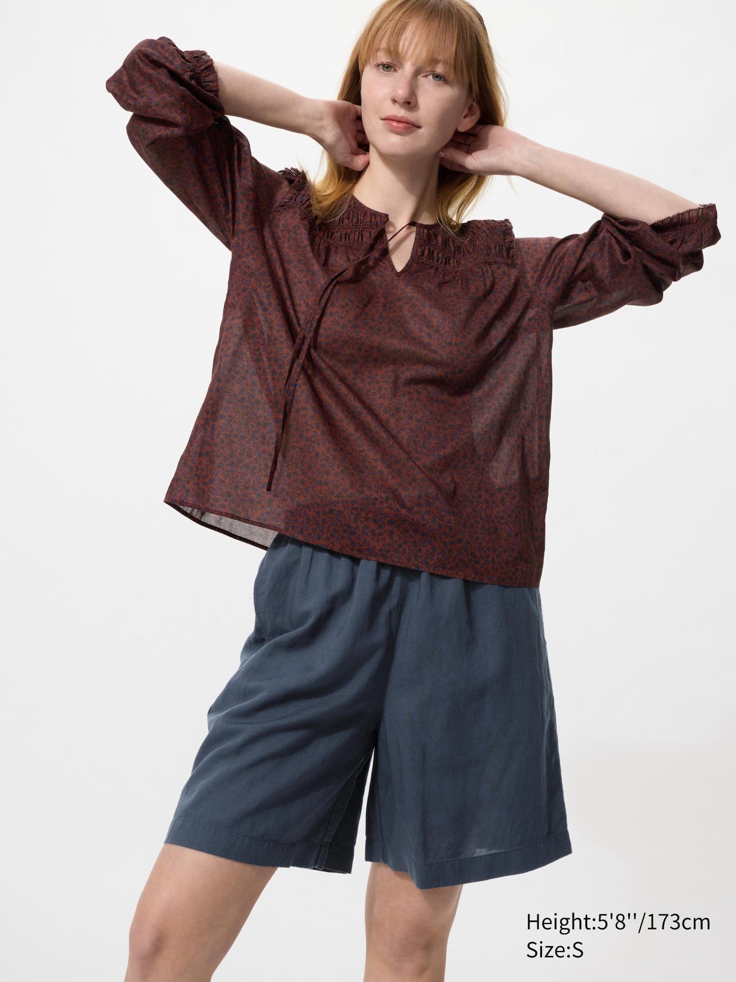 Linen Blend Easy Shorts by UNIQLO