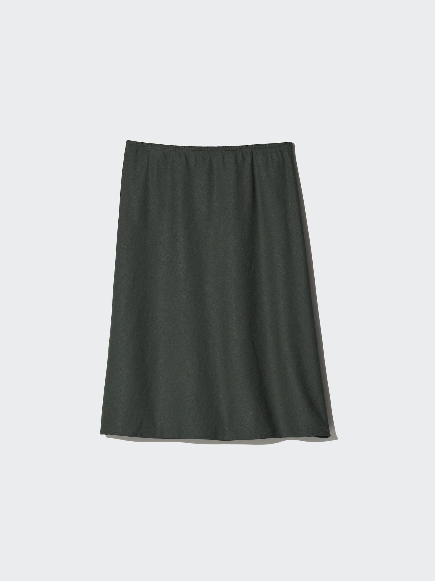 Linen Blend Midi Skirt | Short by UNIQLO