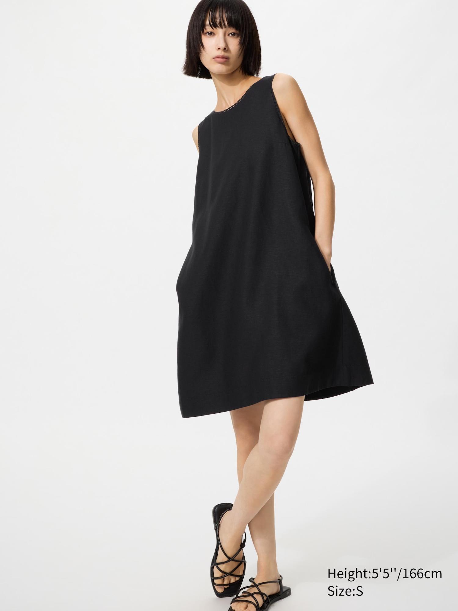 Linen Blend Mini Dress by UNIQLO