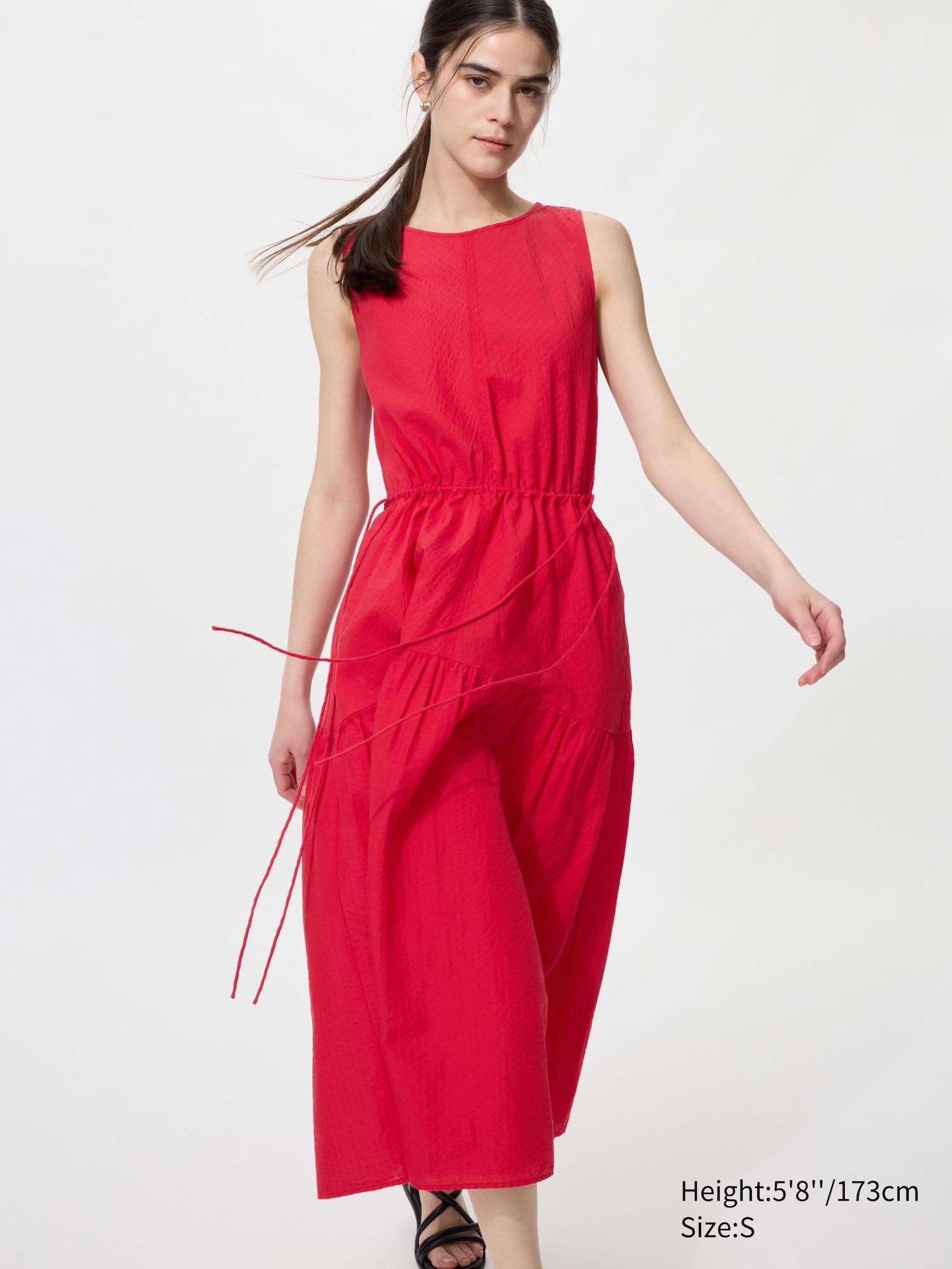 Linen Blend Tiered Dress by UNIQLO