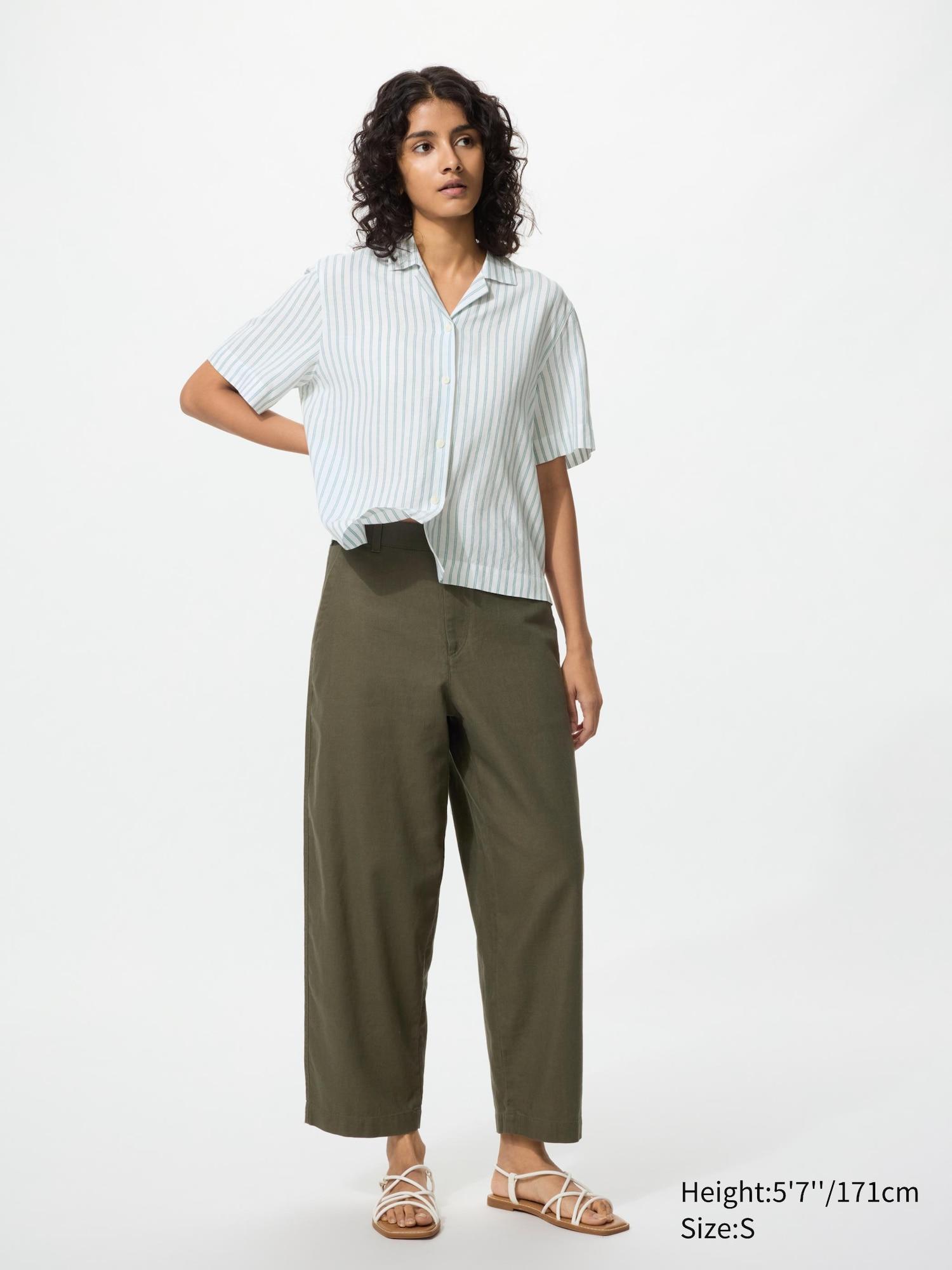 Linen Cotton Tapered Pants by UNIQLO