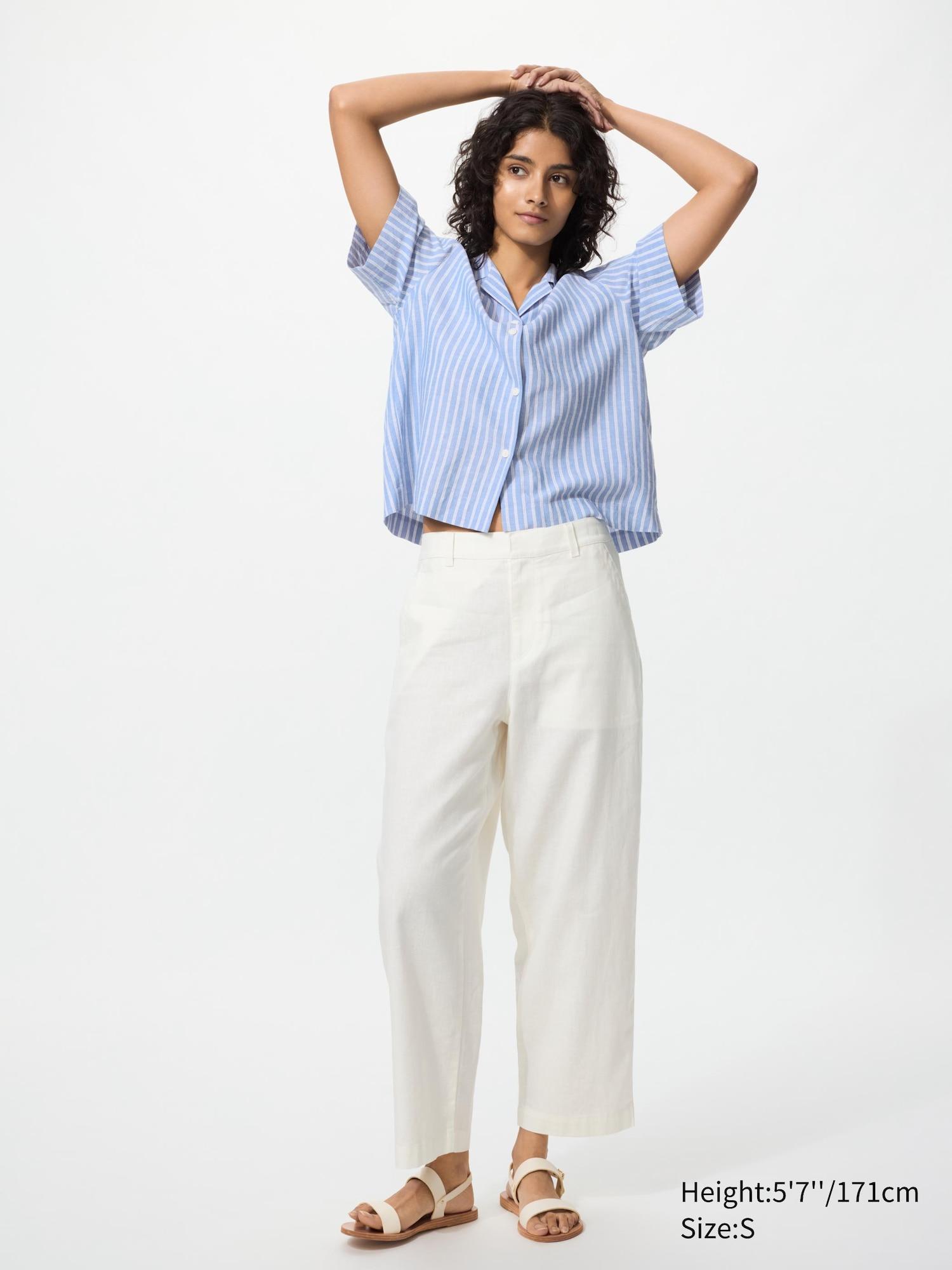 Linen Cotton Tapered Pants by UNIQLO