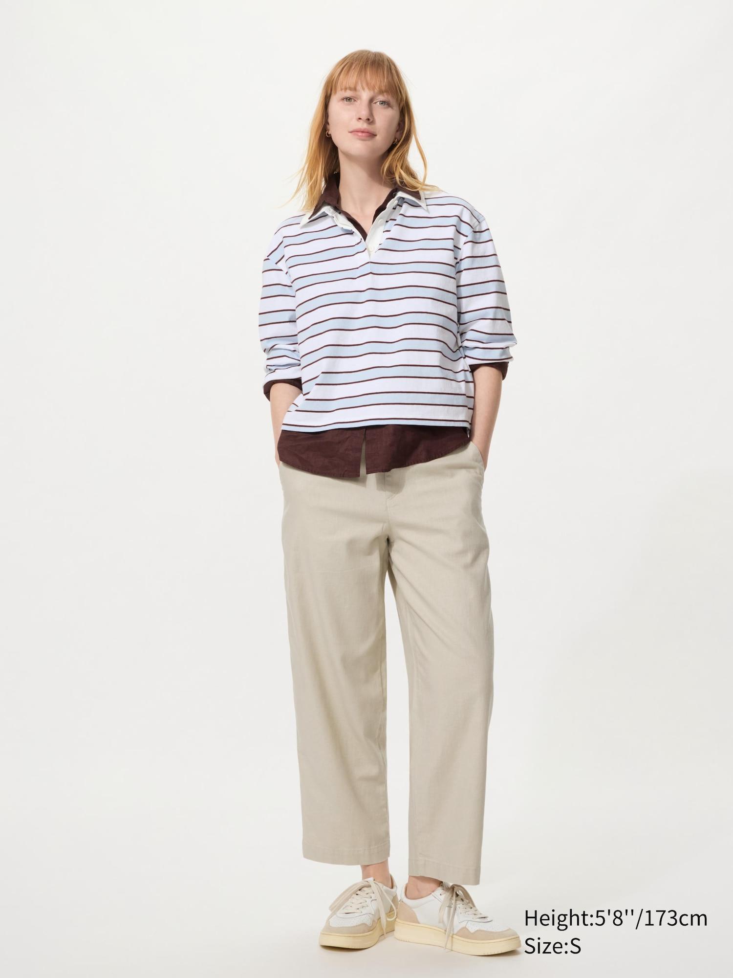 Linen Cotton Tapered Pants by UNIQLO
