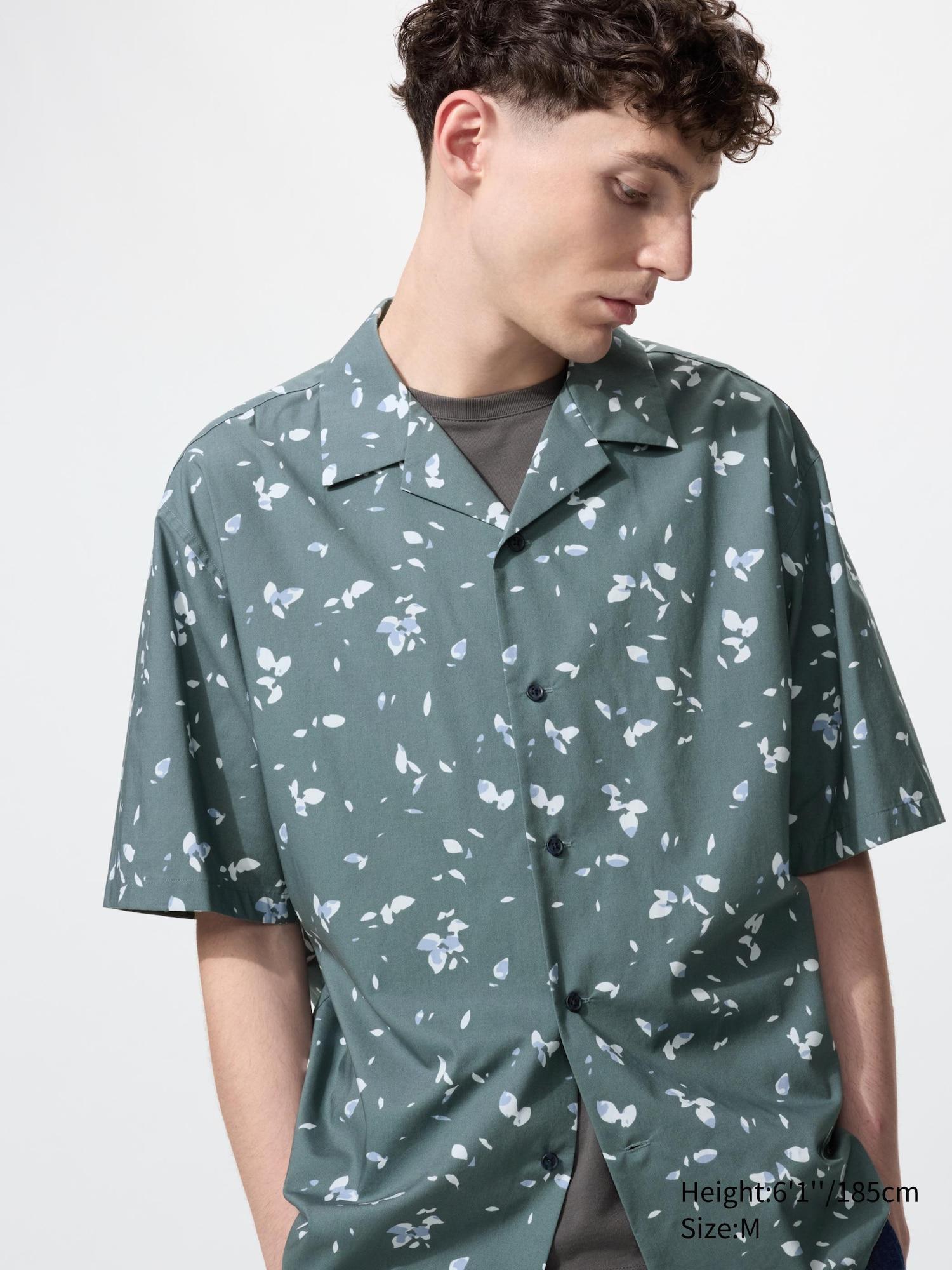 Open Collar Shirt | Short Sleeve | Printed by UNIQLO