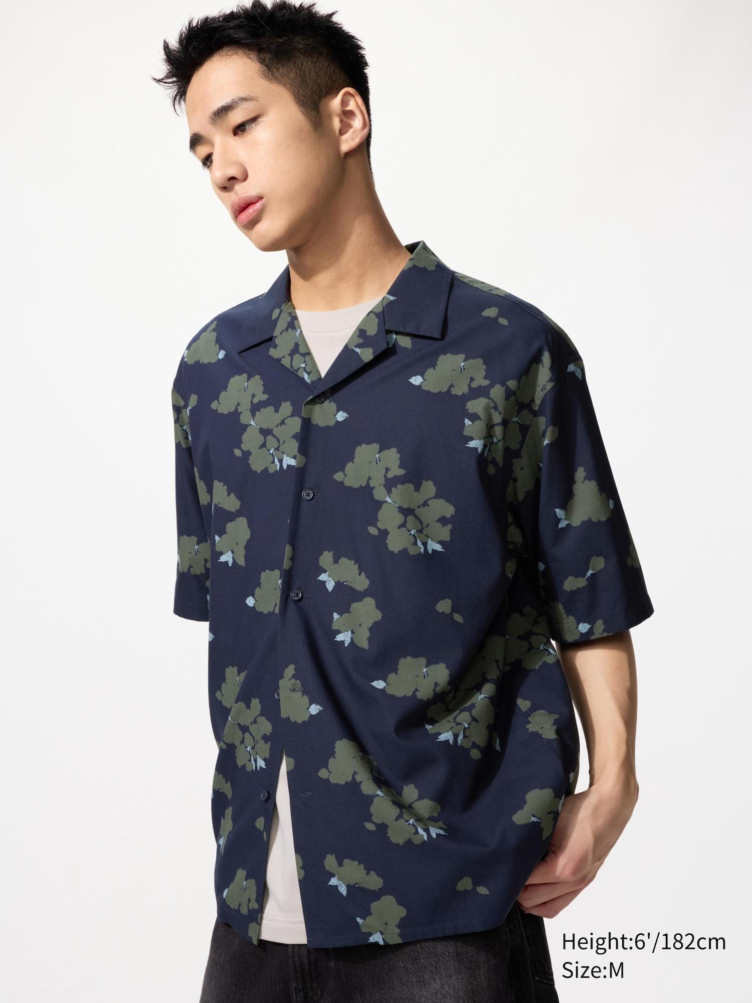 Open Collar Shirt | Short Sleeve | Printed by UNIQLO