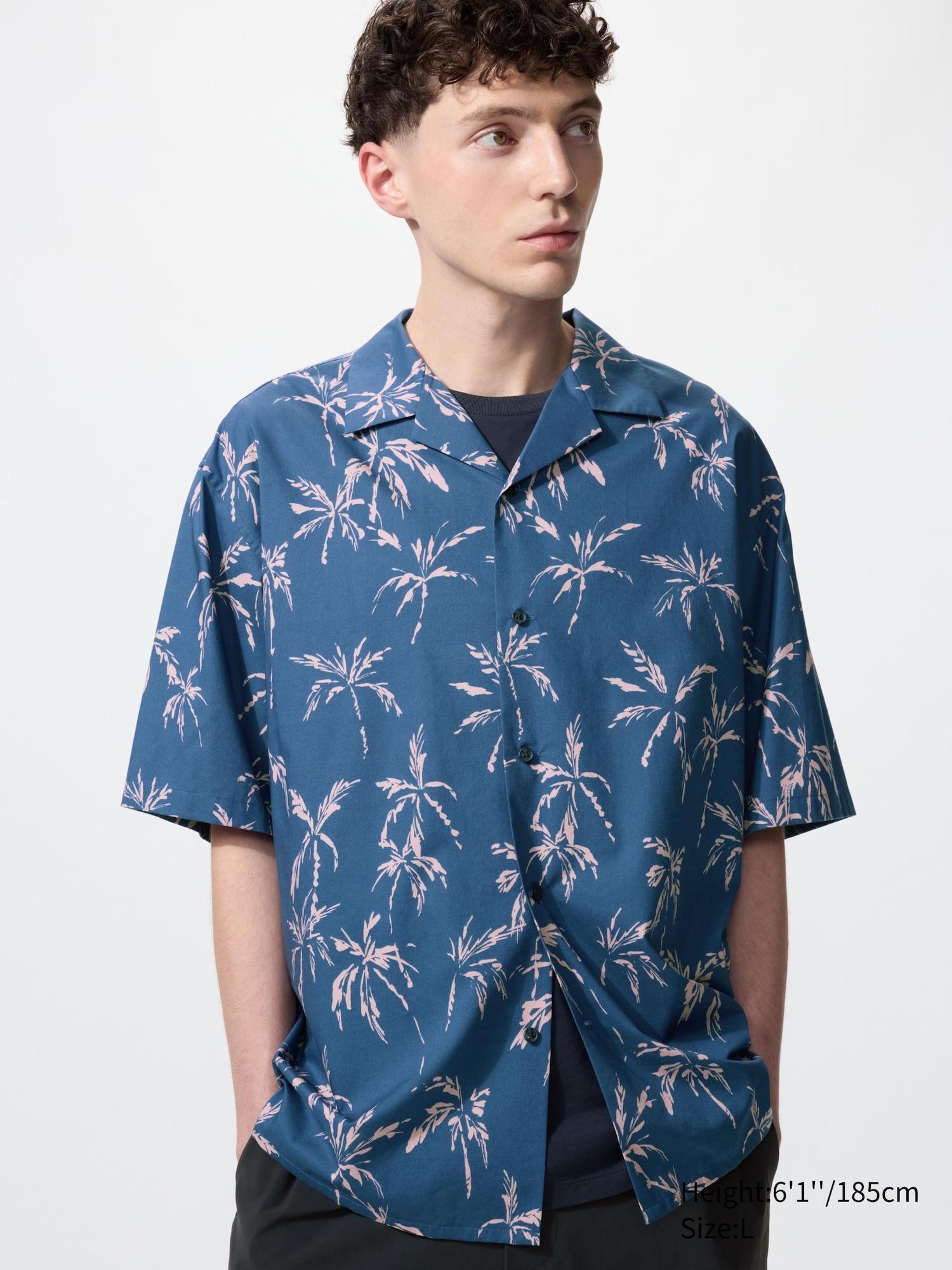 Open Collar Shirt | Short Sleeve | Printed by UNIQLO