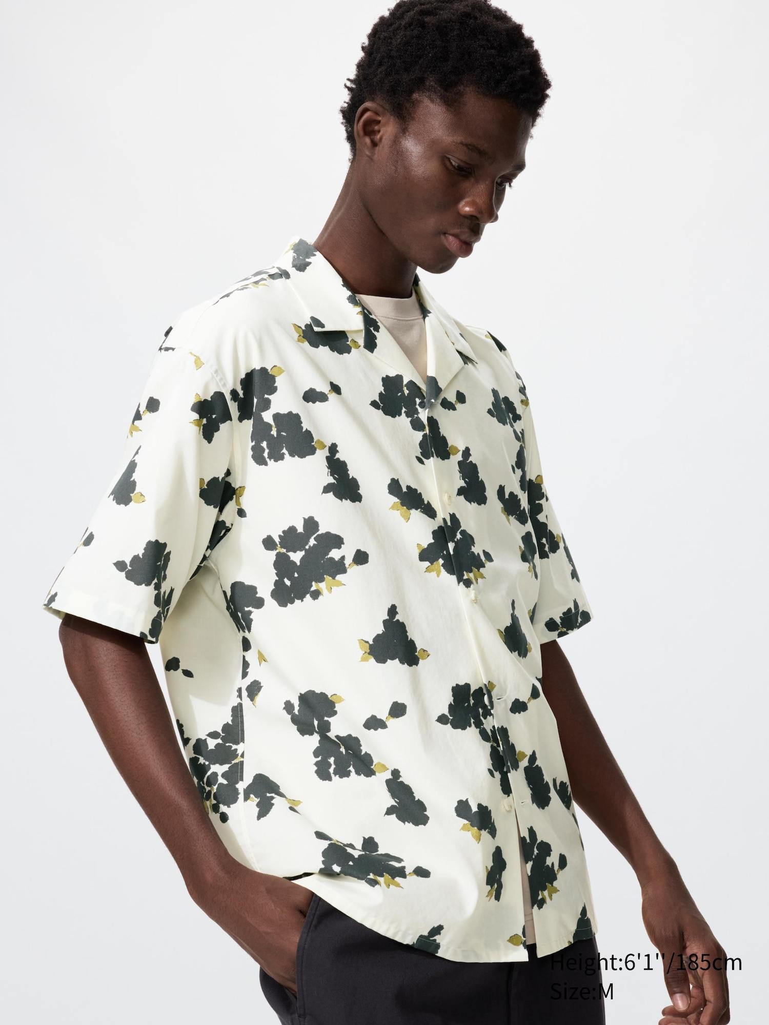 Open Collar Shirt | Short Sleeve | Printed by UNIQLO