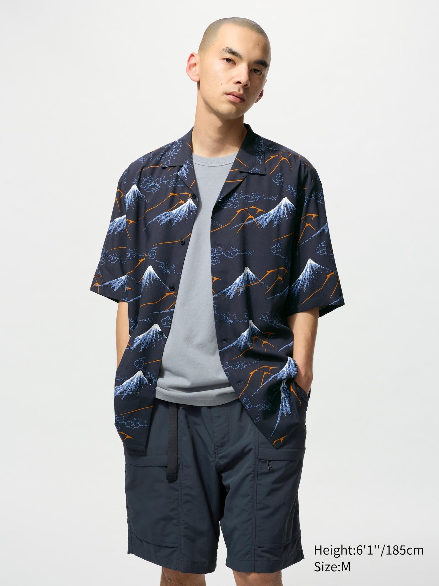 Open Collar Short Sleeve Shirt | Hokusai by UNIQLO