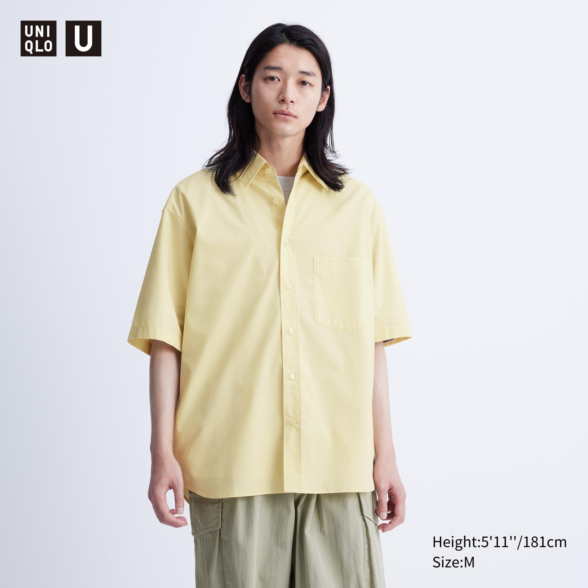 Oversized Half-Sleeve Overshirt by UNIQLO