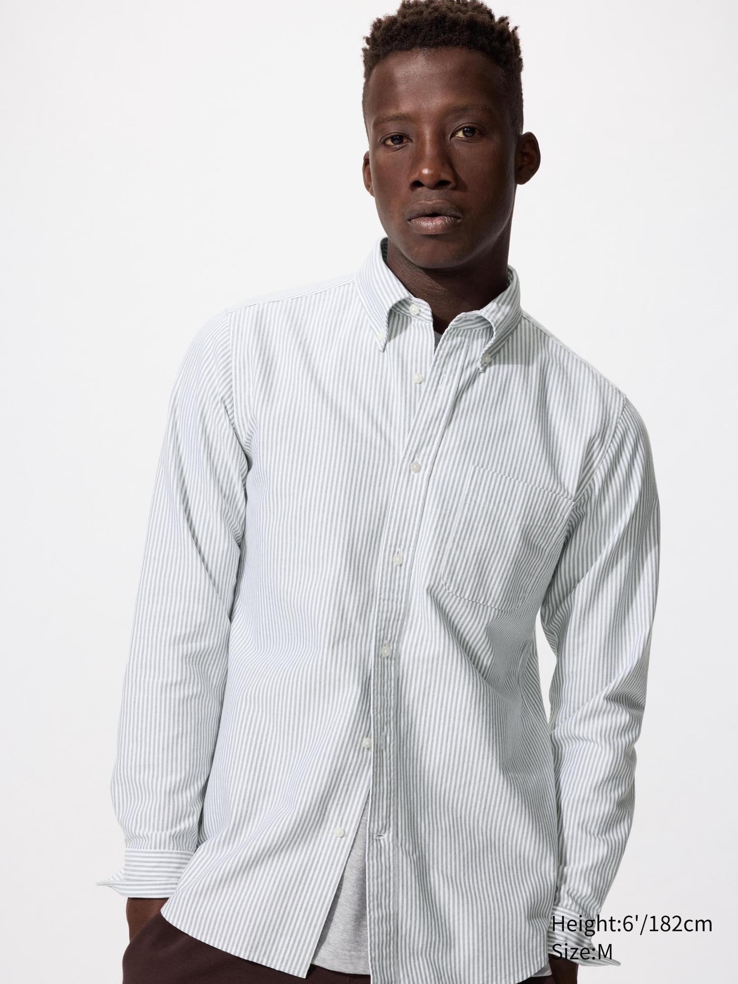 Oxford Slim Shirt | Striped by UNIQLO