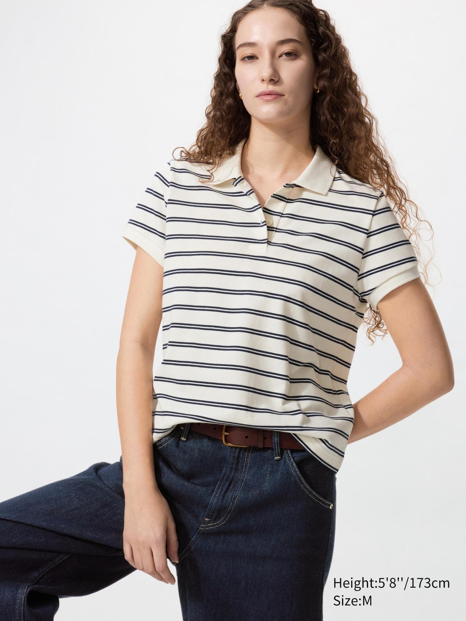Pique Mini Polo Shirt | Striped by UNIQLO
