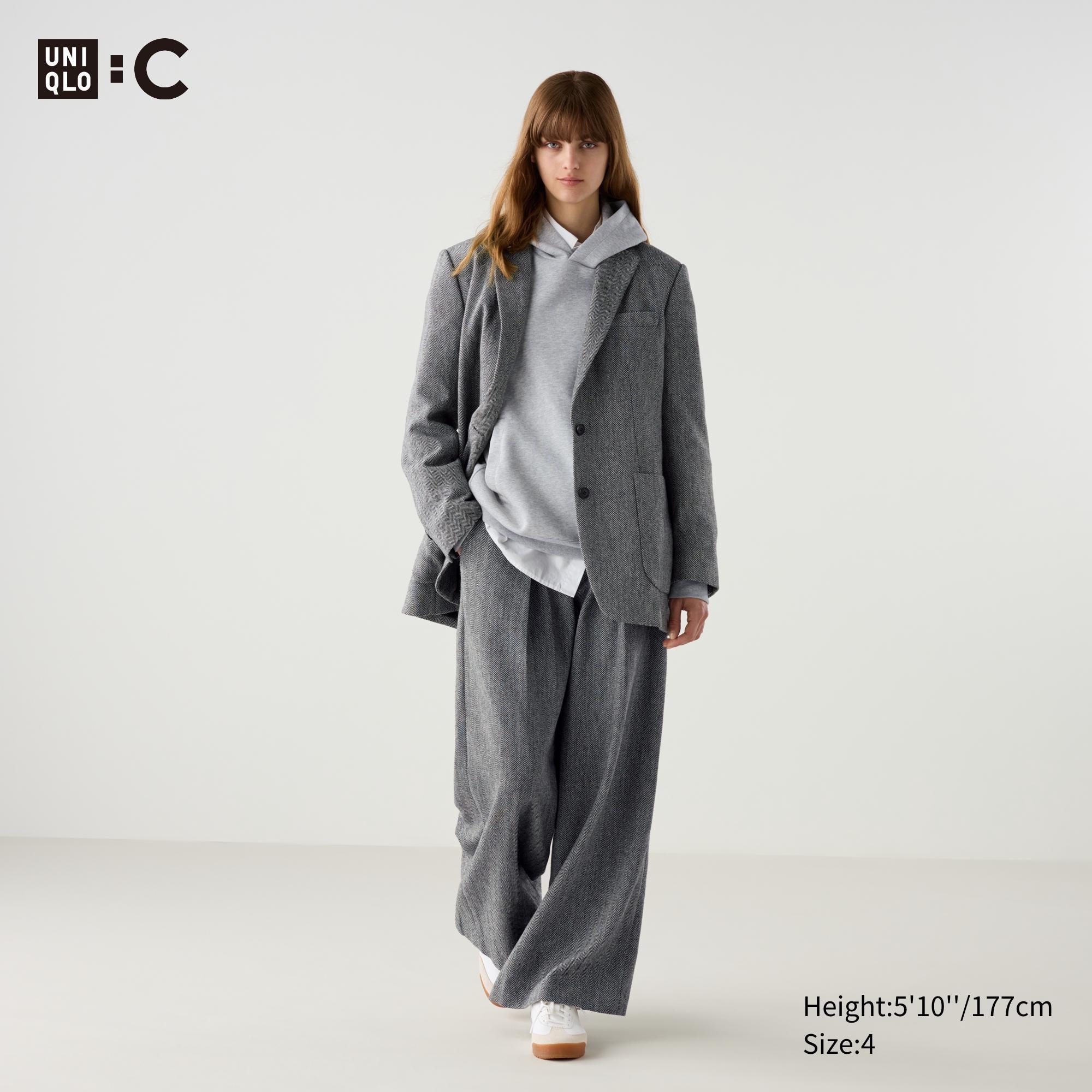 Pleated Wide Pants | Tweed by UNIQLO