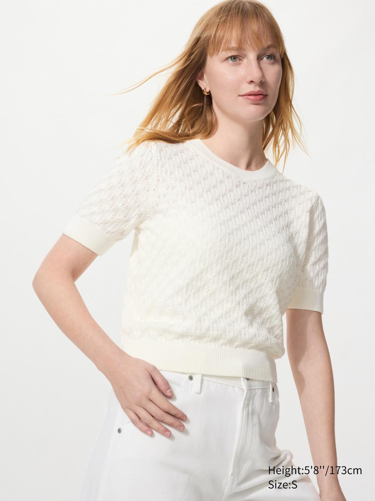 Pointelle Sweater | Short Sleeve by UNIQLO