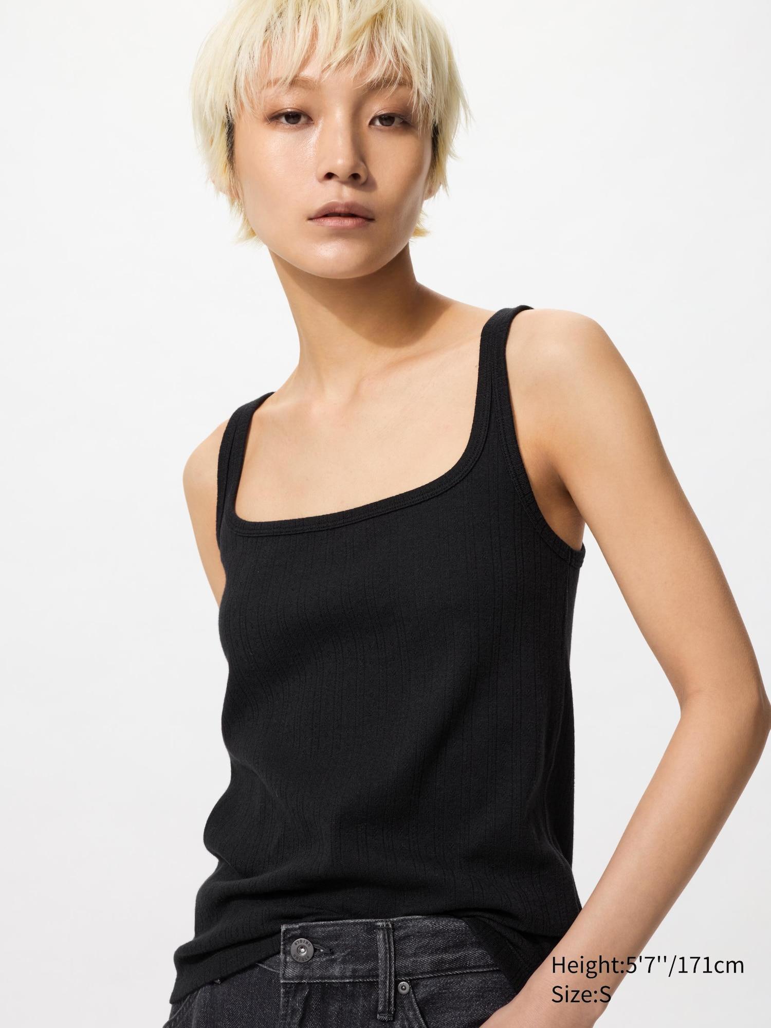 Pointelle Tank Top by UNIQLO
