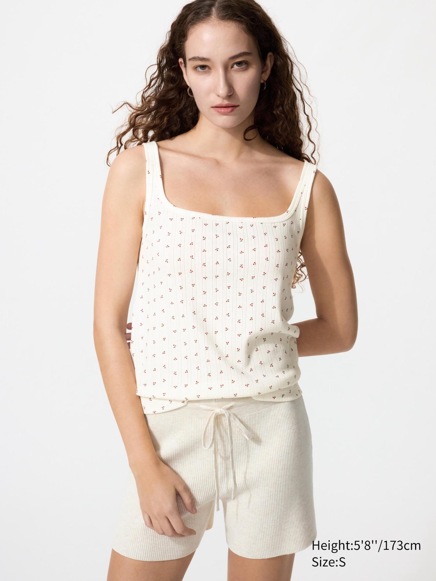 Pointelle Tank Top | Print by UNIQLO