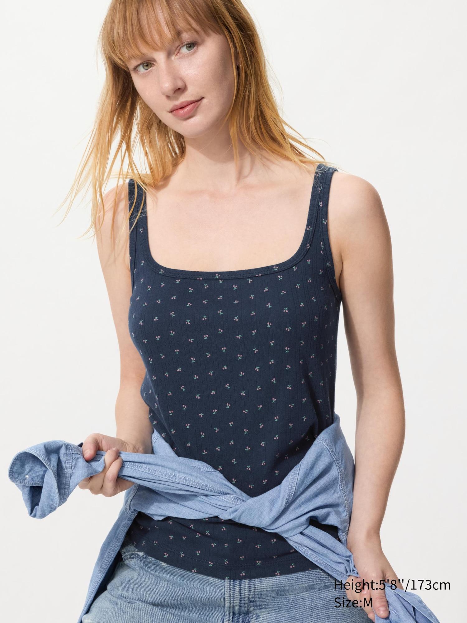 Pointelle Tank Top | Print by UNIQLO