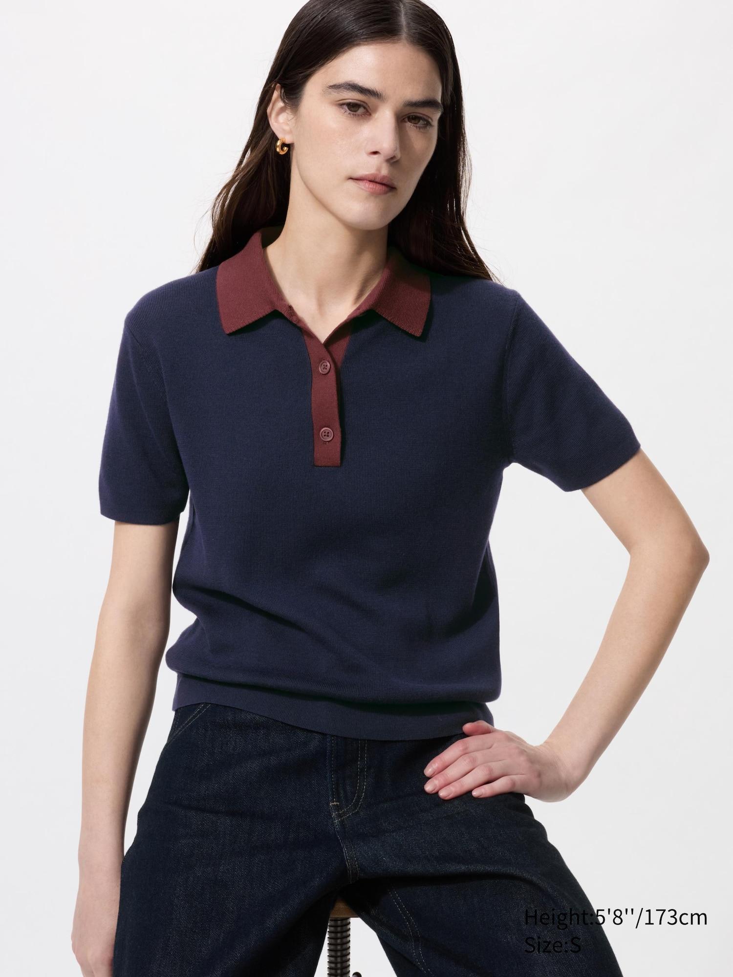 Polo Short Sleeve Sweater | Color Block by UNIQLO
