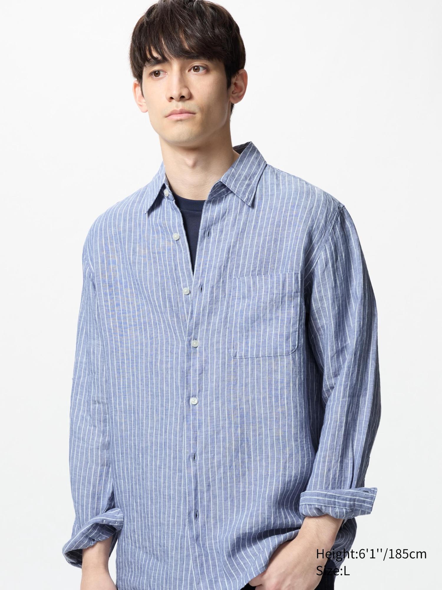 Premium Linen Shirt | Striped by UNIQLO