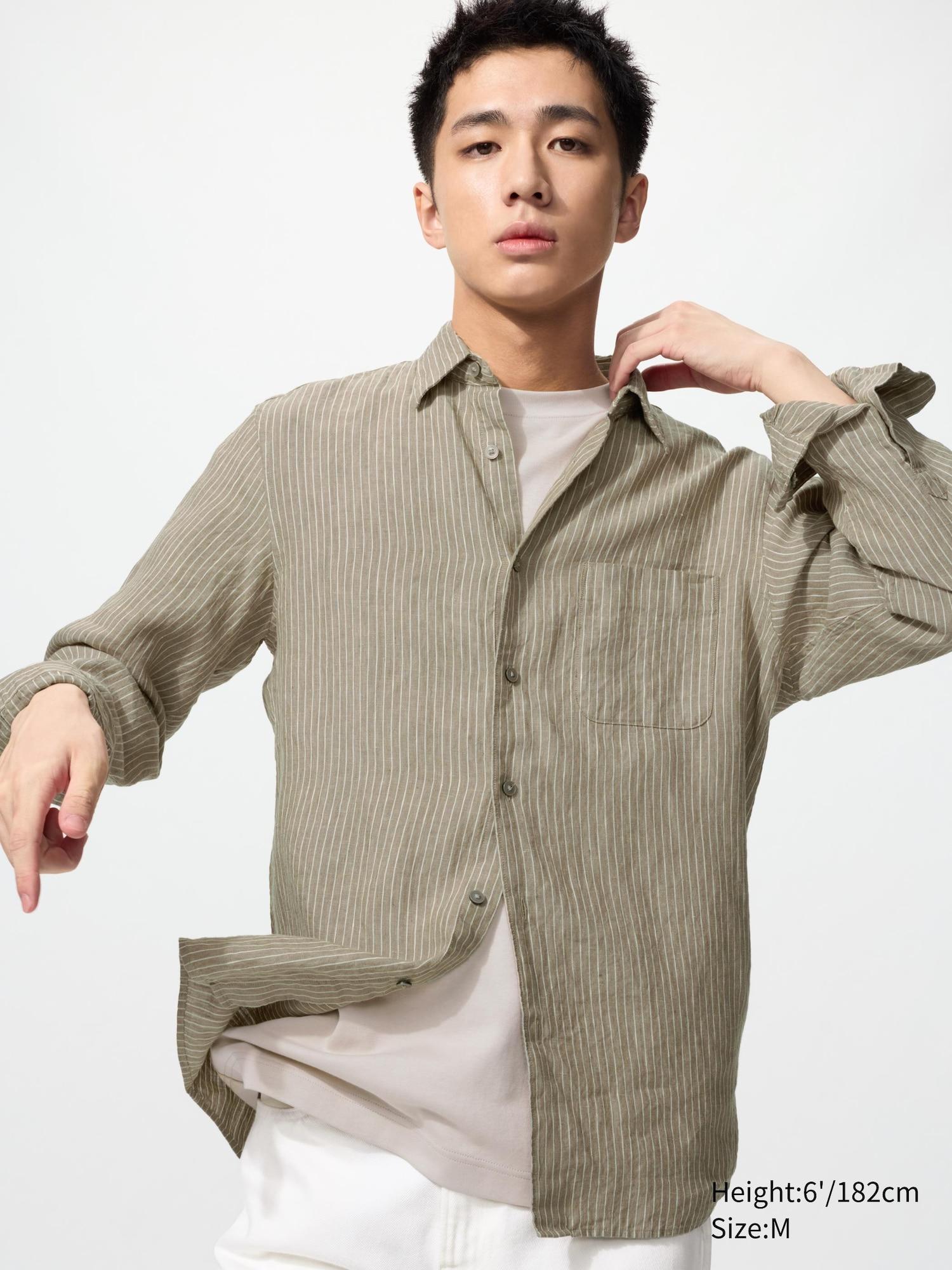 Premium Linen Shirt | Striped by UNIQLO