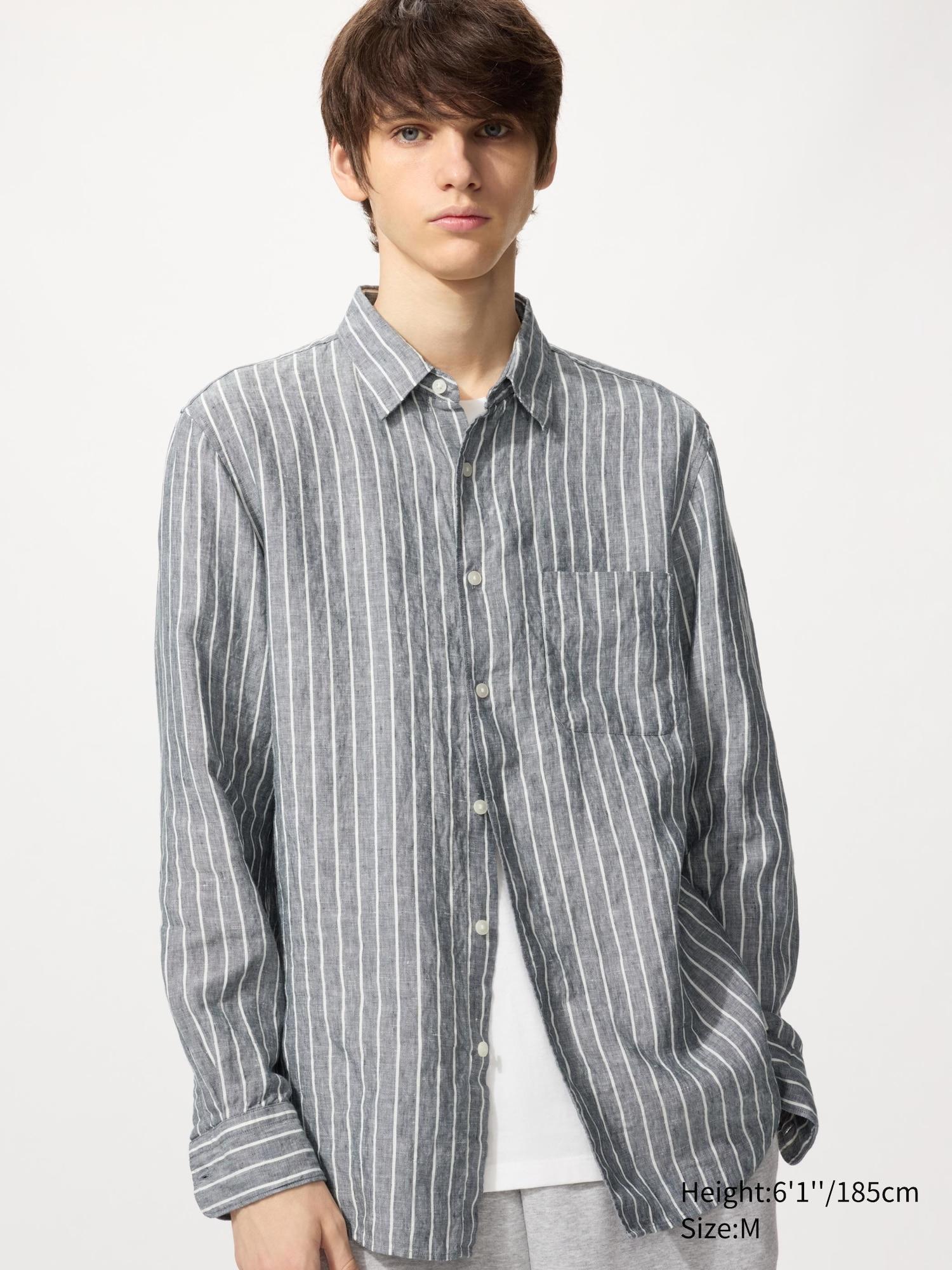 Premium Linen Shirt | Striped by UNIQLO