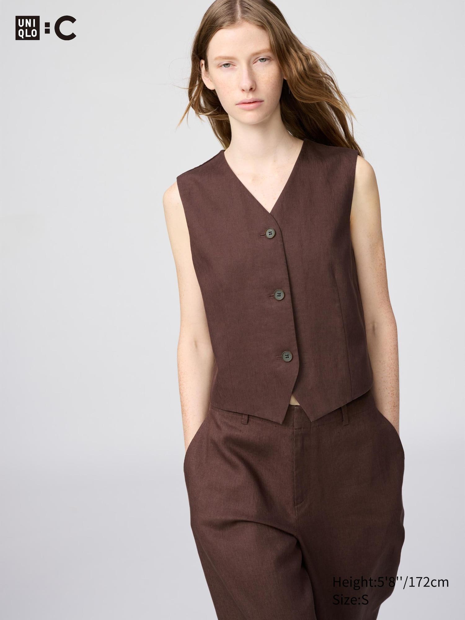 Premium Linen Vest by UNIQLO