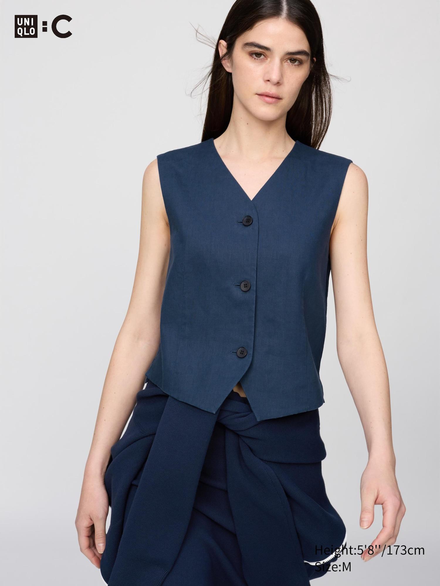 Premium Linen Vest by UNIQLO