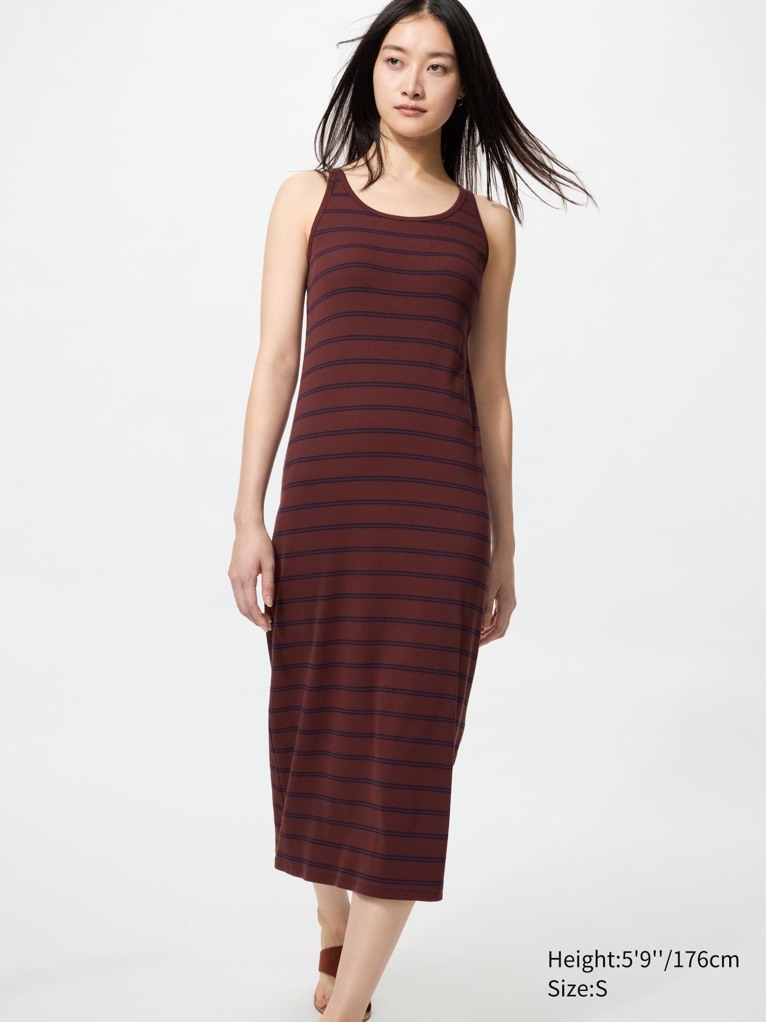 Ribbed Bra Dress | Striped by UNIQLO