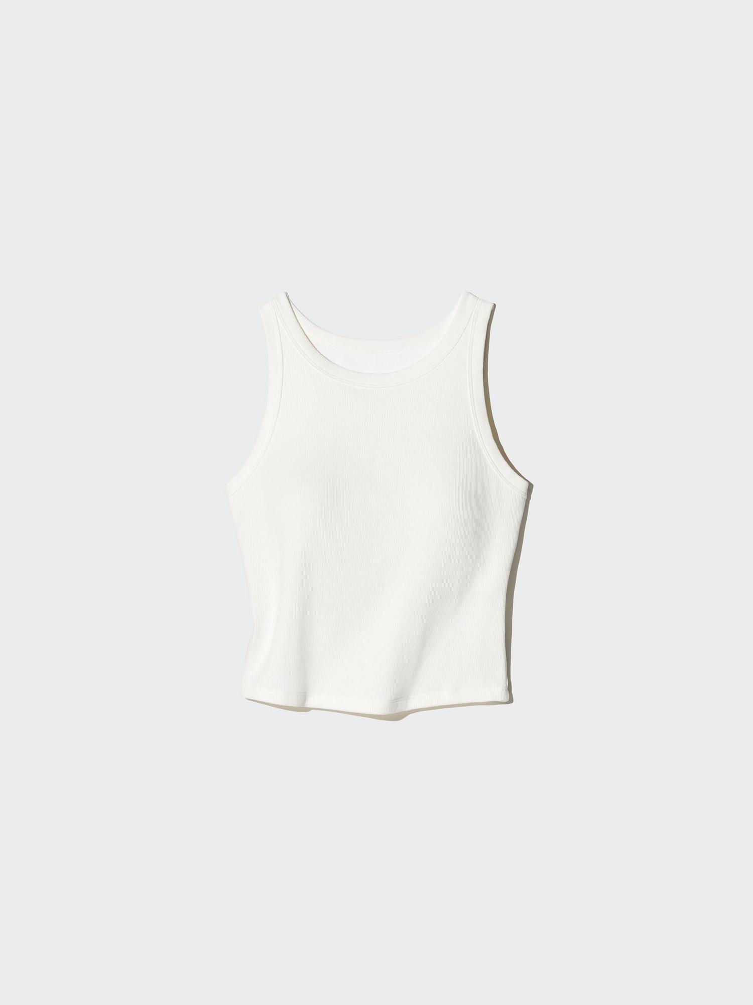 Ribbed Cropped Bra Top by UNIQLO