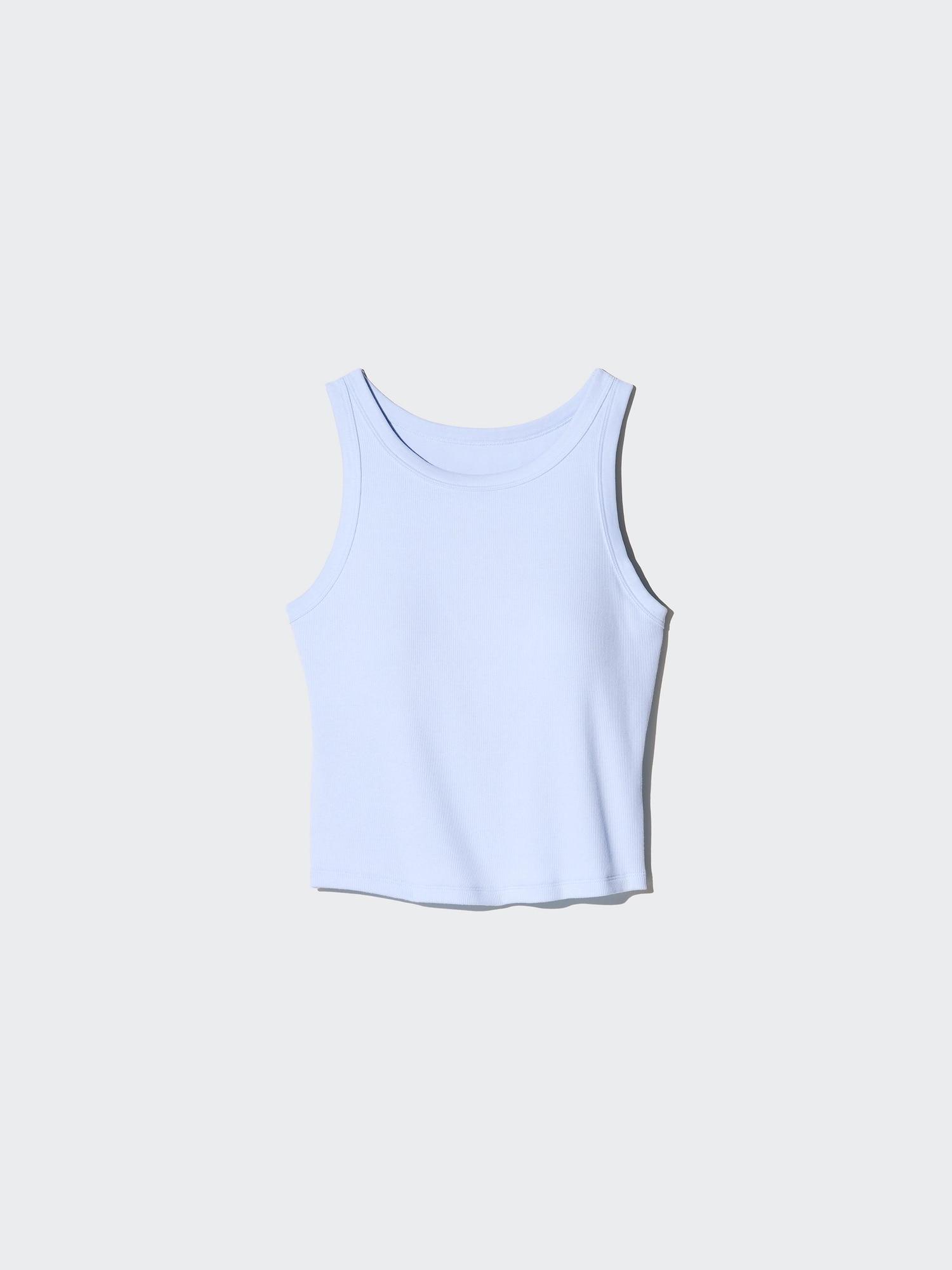 Ribbed Cropped Bra Top by UNIQLO