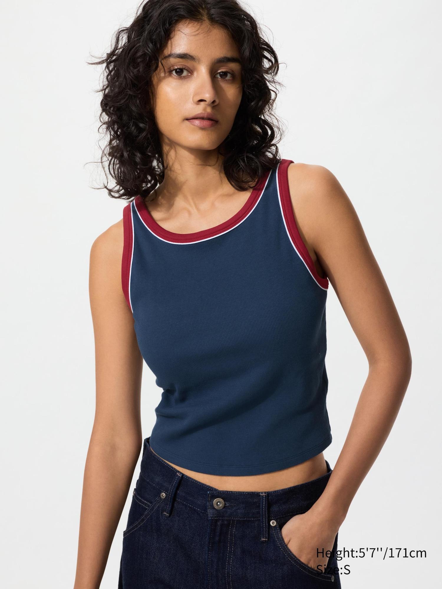 Ribbed Cropped Bra Top | Ringer by UNIQLO