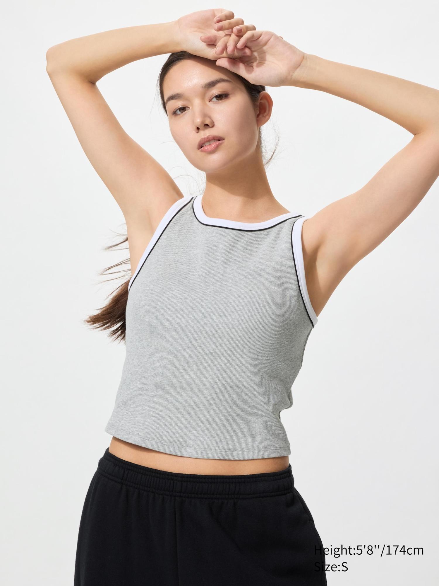 Ribbed Cropped Bra Top | Ringer by UNIQLO