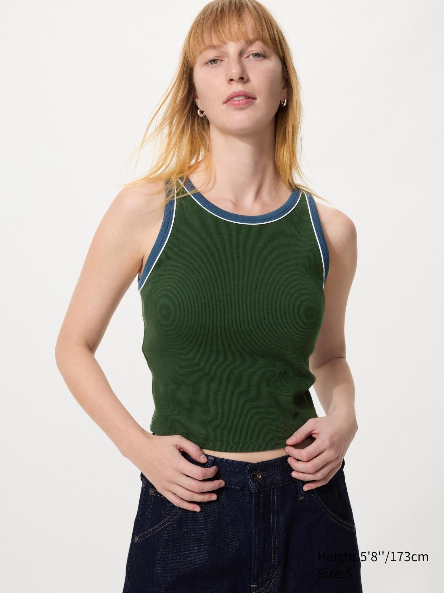 Ribbed Cropped Bra Top | Ringer by UNIQLO