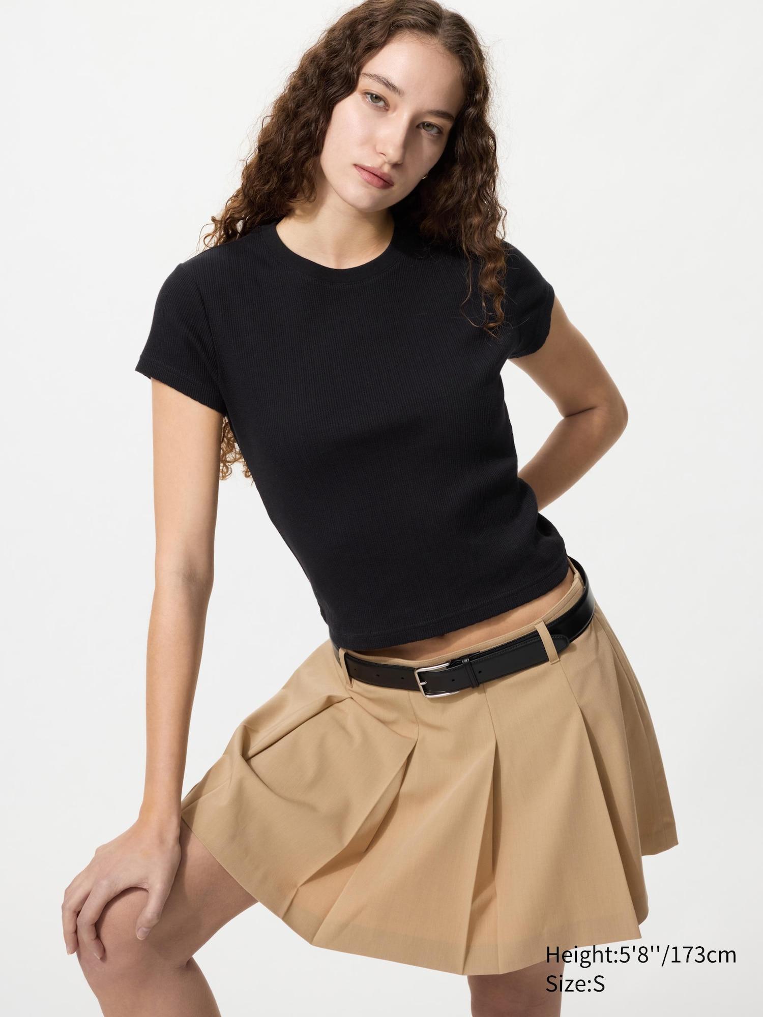 Ribbed Mini T-Shirt by UNIQLO