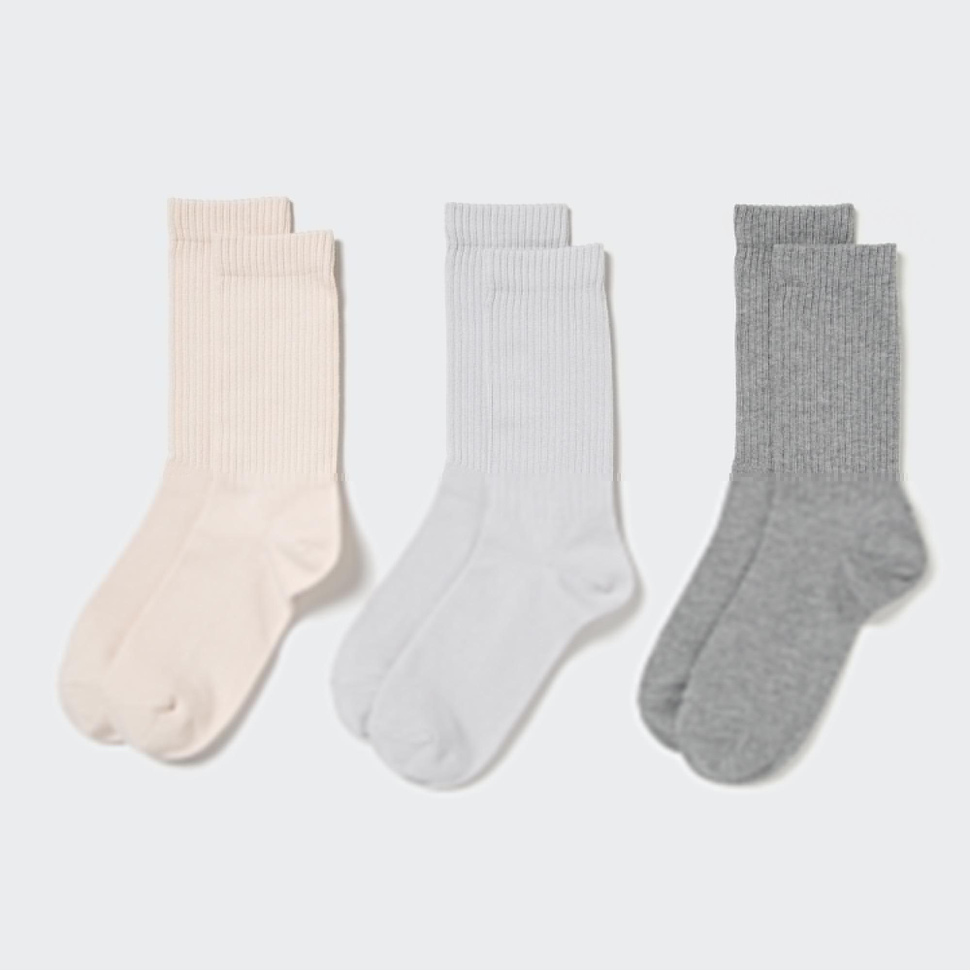 Ribbed Socks | 3 Pairs by UNIQLO