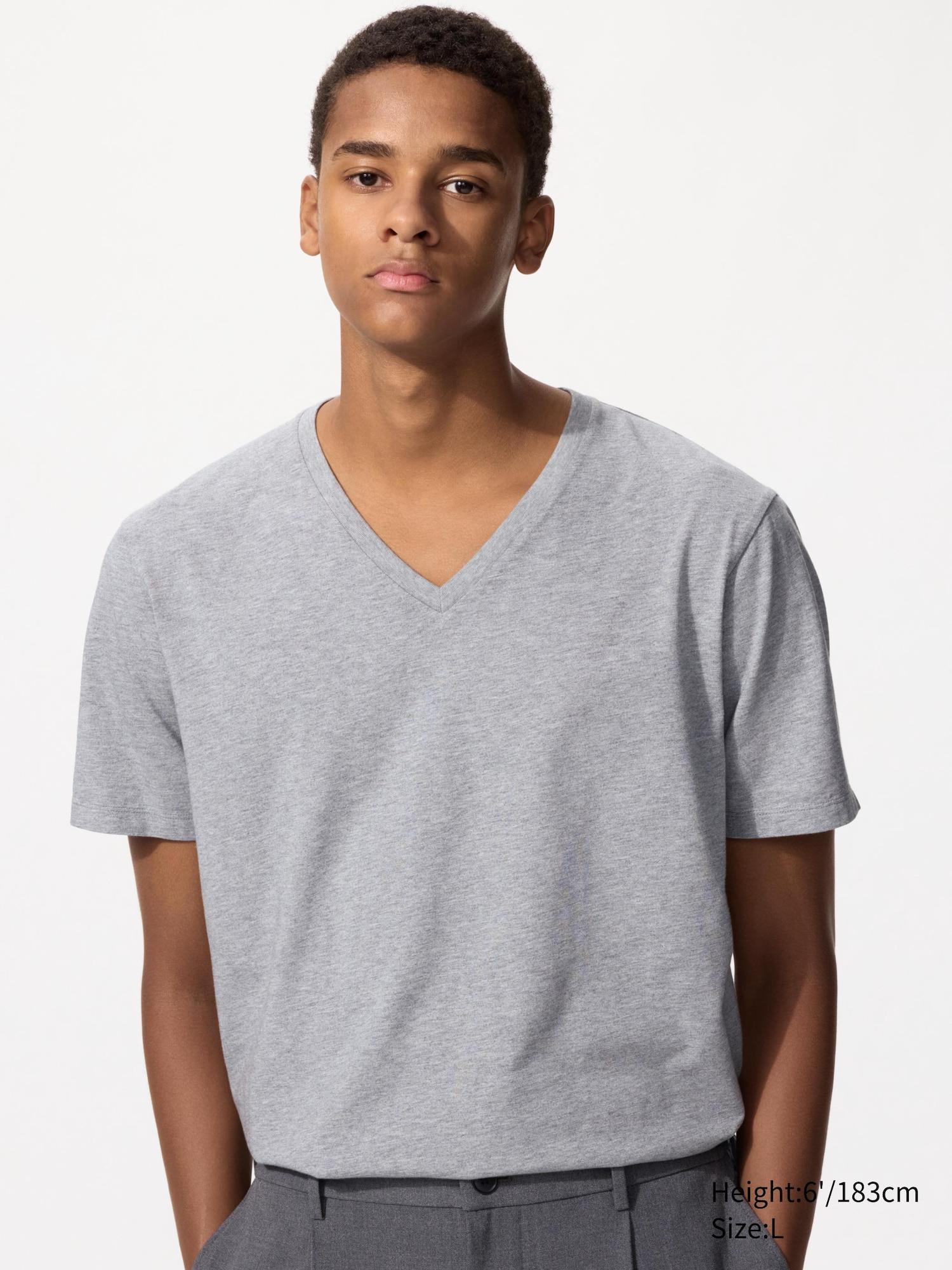 SUPIMA® Cotton V-Neck T-Shirt by UNIQLO