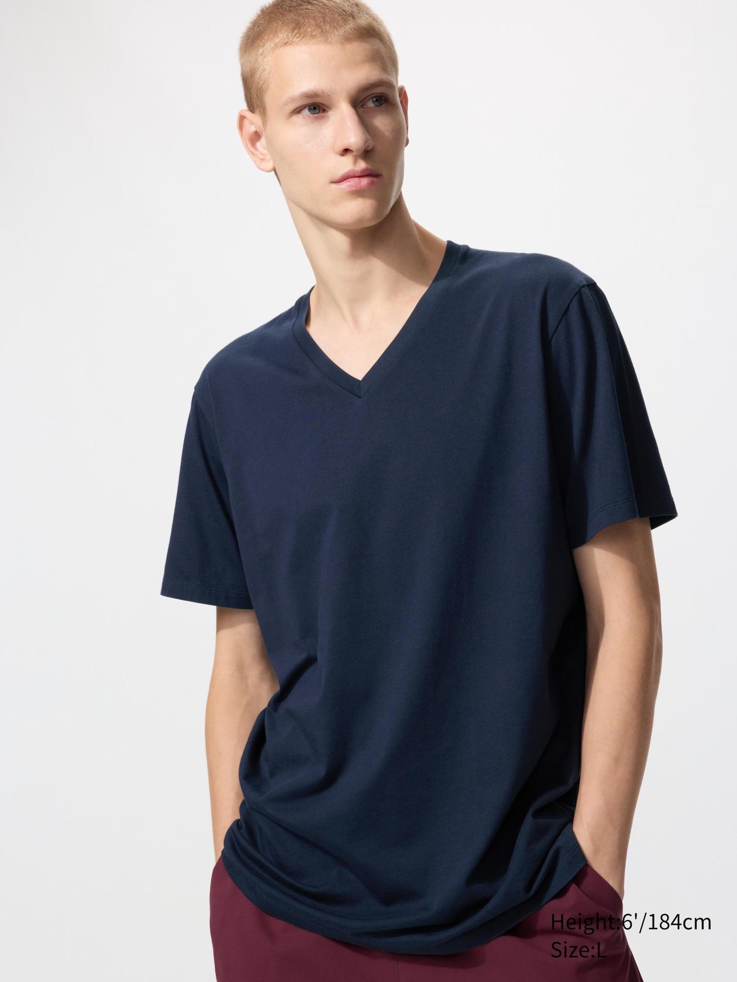 SUPIMA® Cotton V-Neck T-Shirt by UNIQLO