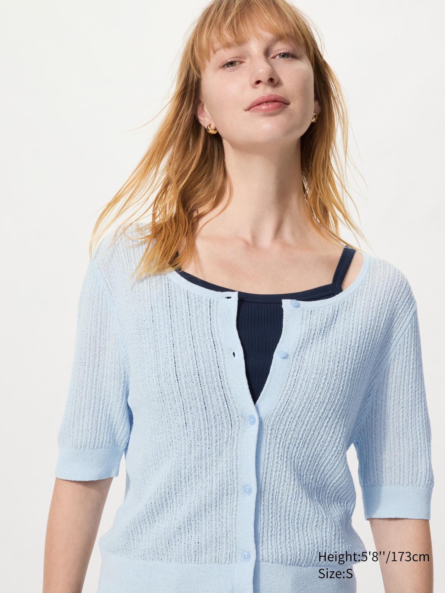 Sheer Lace Cardigan | Short Sleeve by UNIQLO