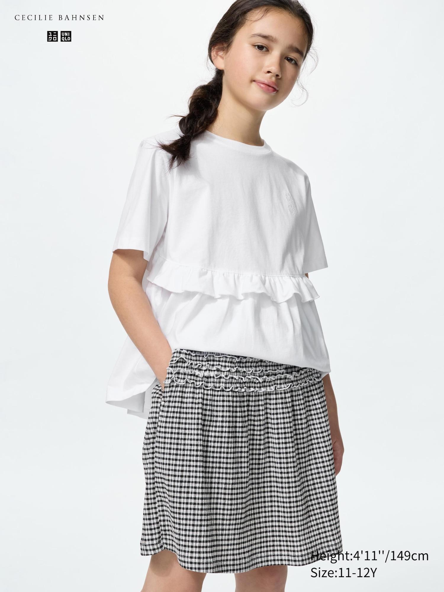 Shirring Skort | Check by UNIQLO