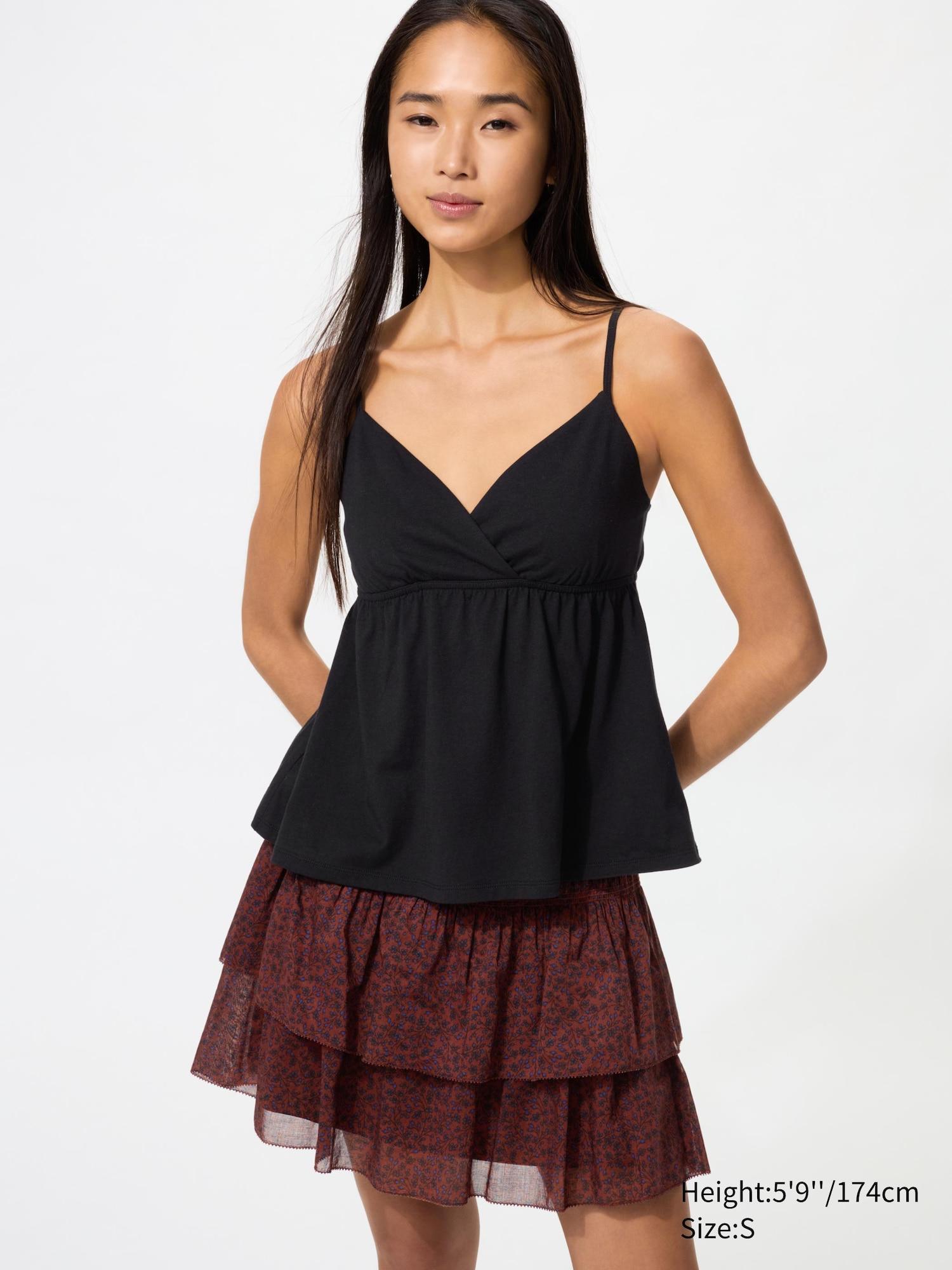 Shirring Volume Frill Mini Skirt by UNIQLO