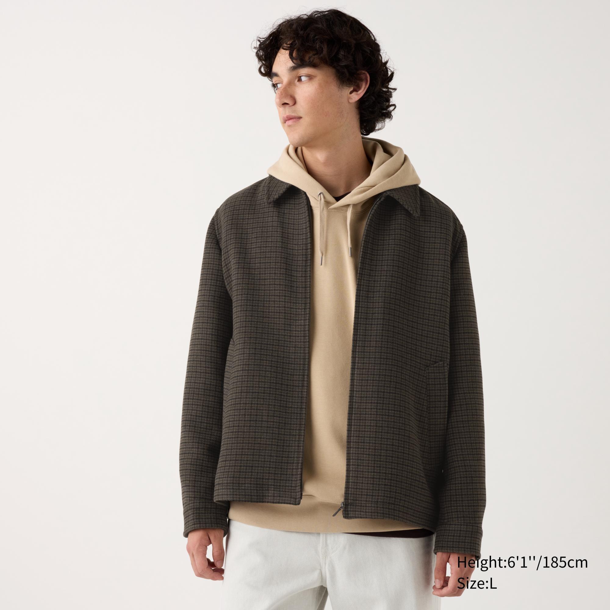 Single Collar Short Jacket | Checked by UNIQLO