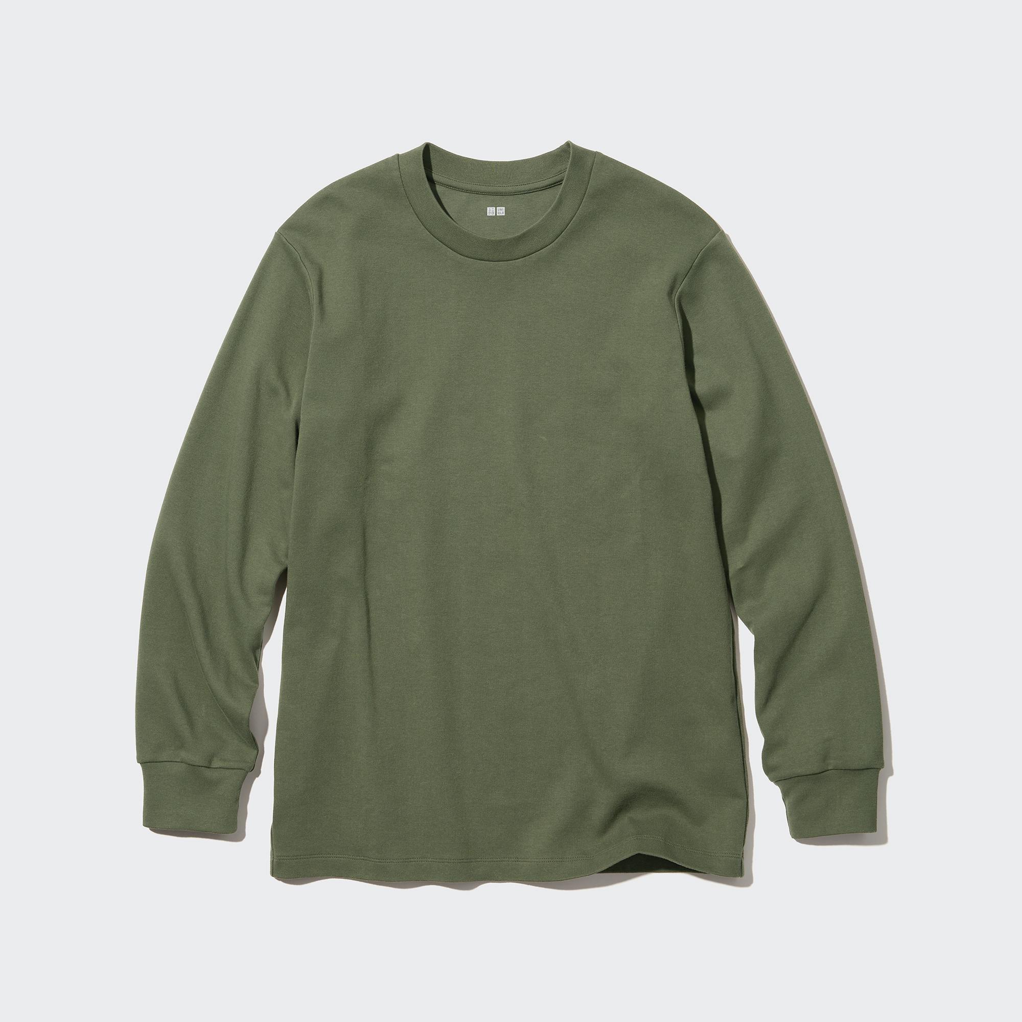 Soft Brushed T-Shirt | Long Sleeve by UNIQLO