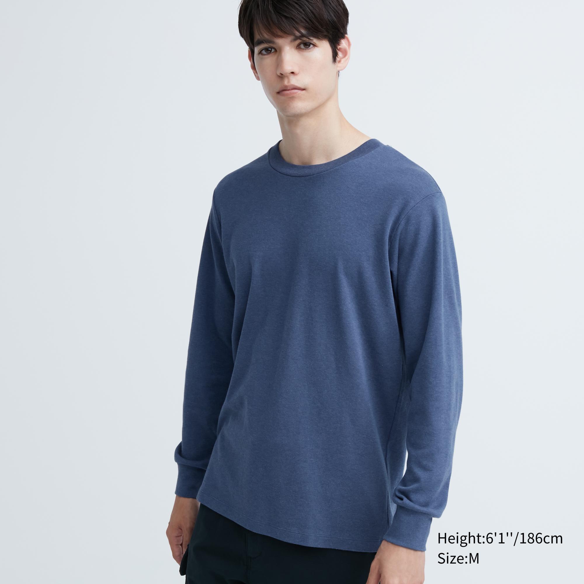 Soft Brushed T-Shirt | Long Sleeve by UNIQLO